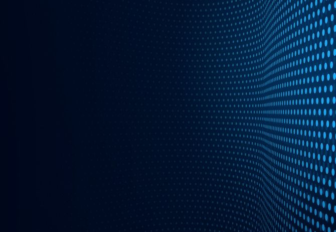 3D abstract dark blue background with dots pattern