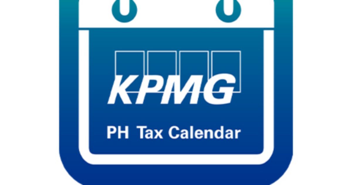 Tax Calendar 2022 Bir.Kpmg Online Tax Calendar 2022 Kpmg Philippines
