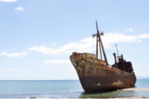 KPMG IFRS Newsletter: IFRS 9 Impairment publication image: rusting hull of a ship on a beach