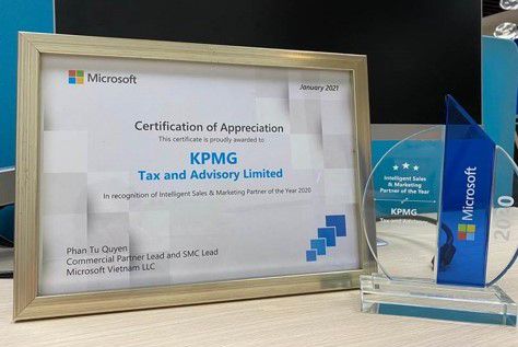 Microsoft named KPMG Partner of the Year Award
