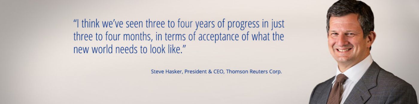 Steve Hasker, President & CEO, Thomson Reuters Corp.