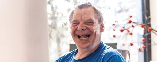 Adult man with Down Syndrome