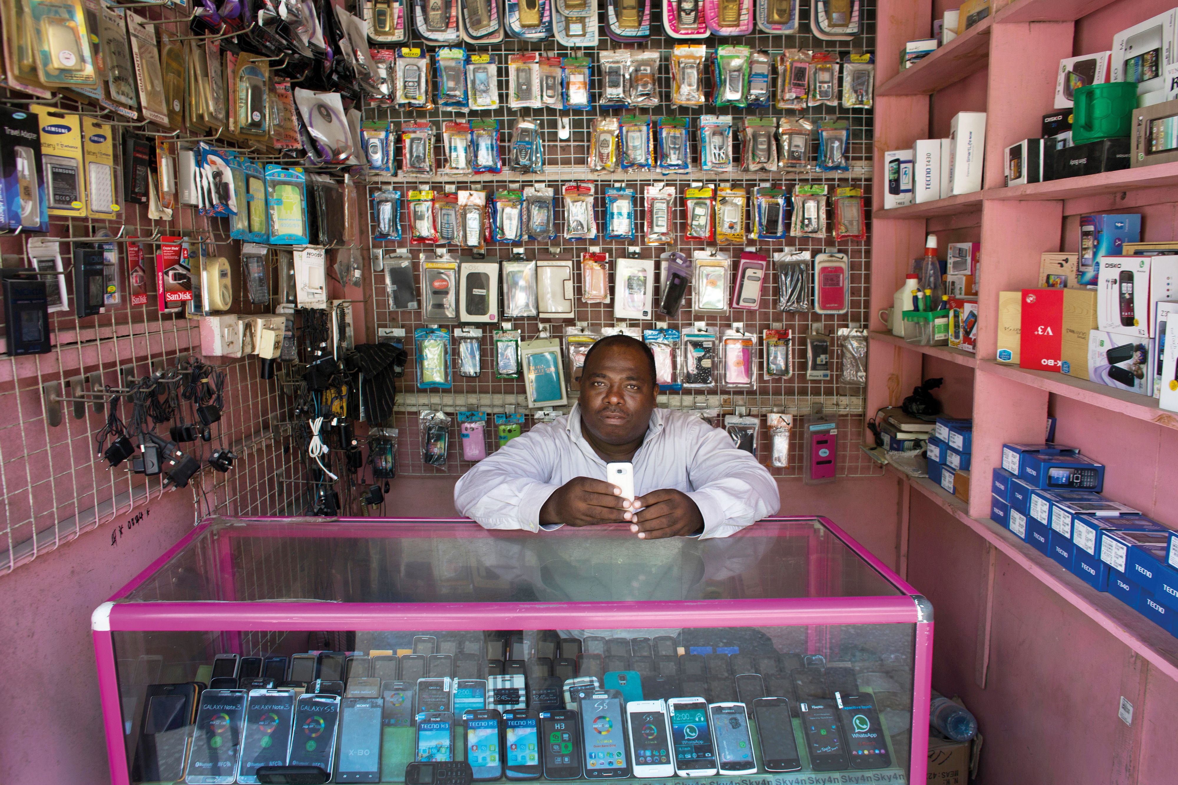 African mobile shopkeeper