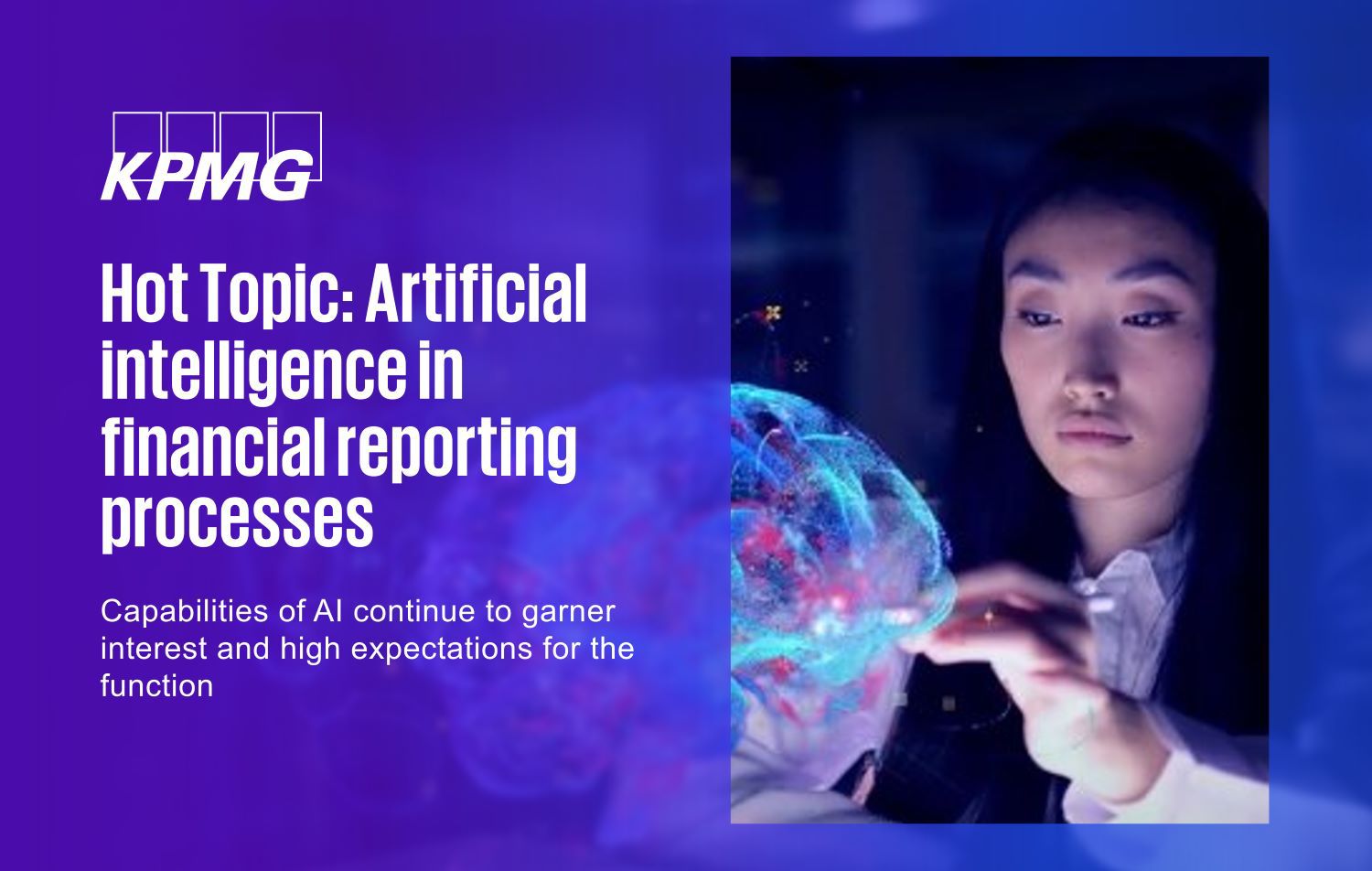 Hot topic: Artificial intelligence in financial reporting