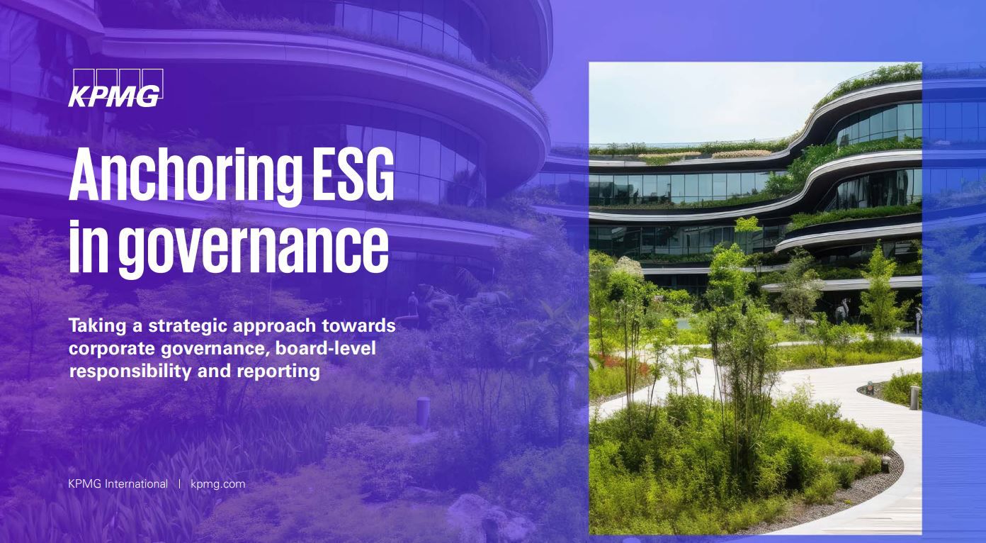 Anchoring ESG in governance