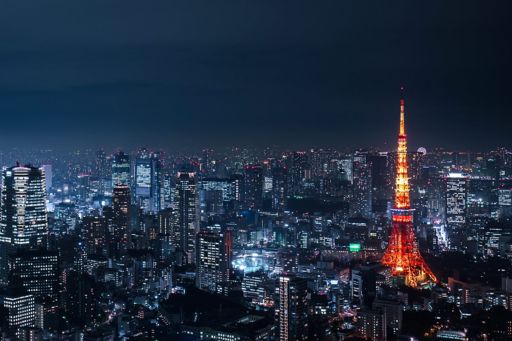 Beleuchteter Tokyo Tower