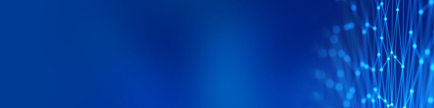 blauer Hintergrund mit runden Formen