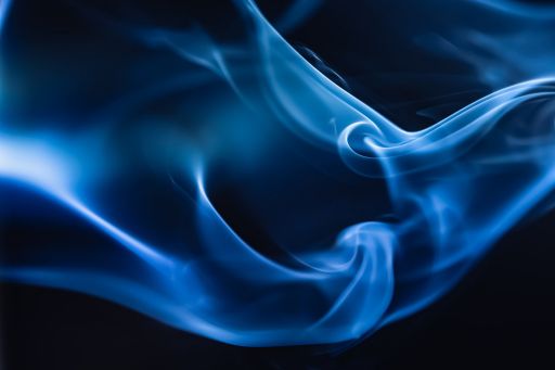 abstract blue flames