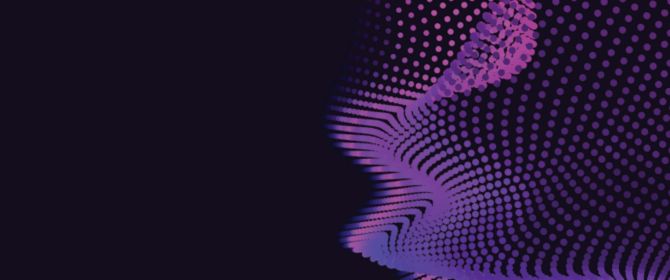 geometric wave purple