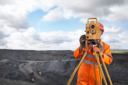 Coal miner surveying equipment