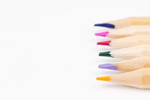 colorful pencil points