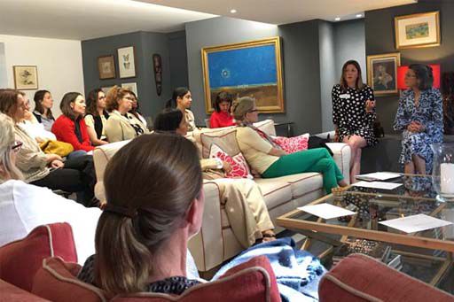 Atalanti Moquette in conversation at Giving Women event 