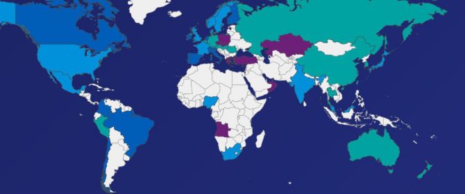 KPMG Corporate Responsibility world map