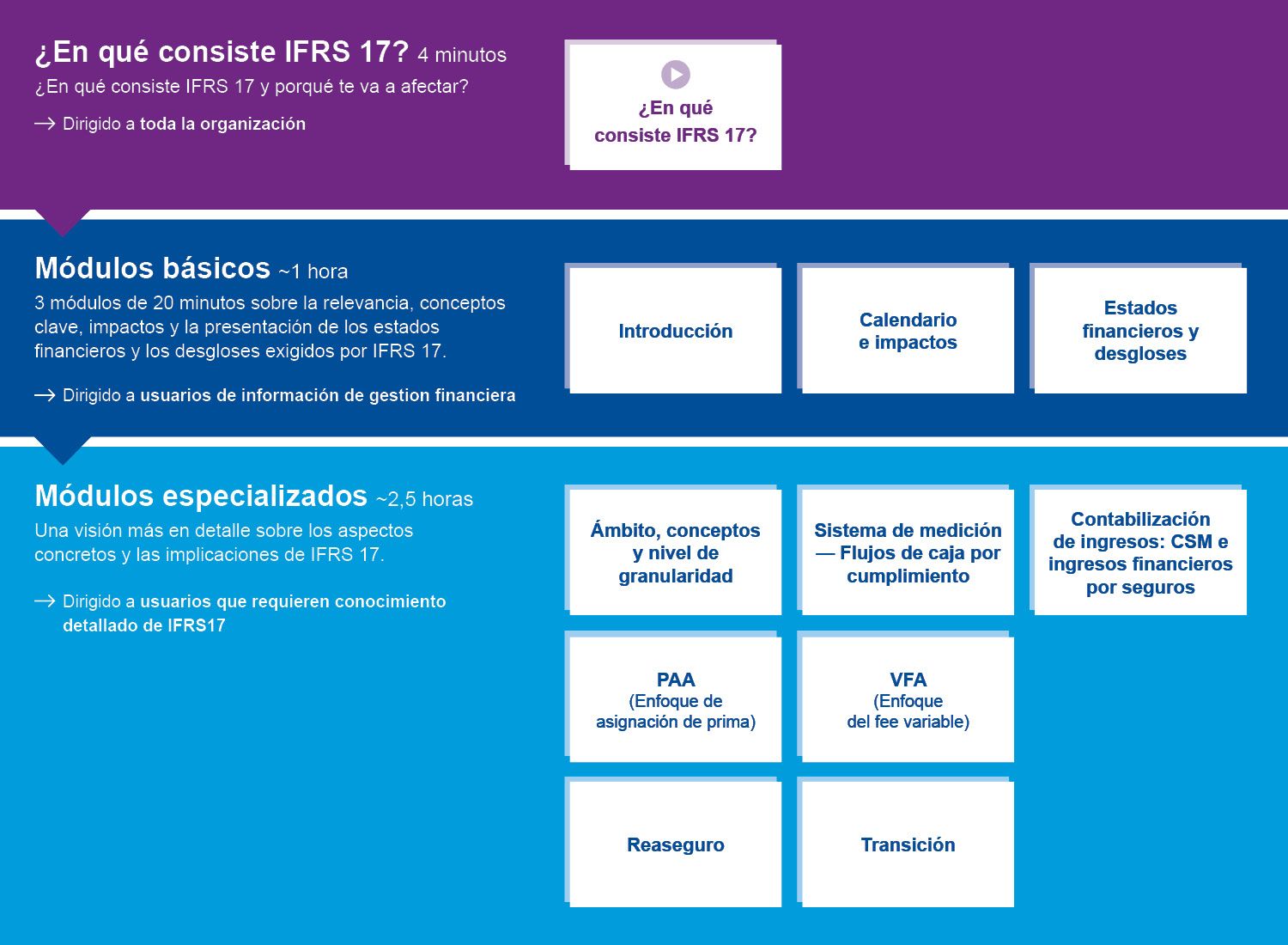 Portal de formación digital de IFRS 17