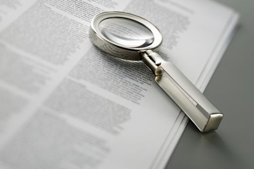 document magnifying glass