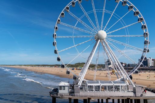Ferris wheel on beach