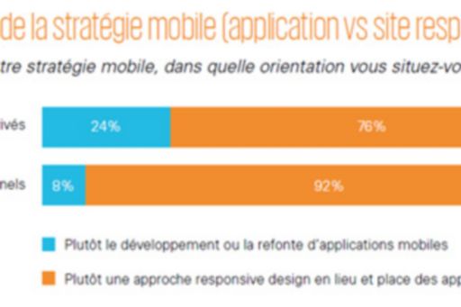 Orientation de la stratégie mobile (application vs site responsive design)