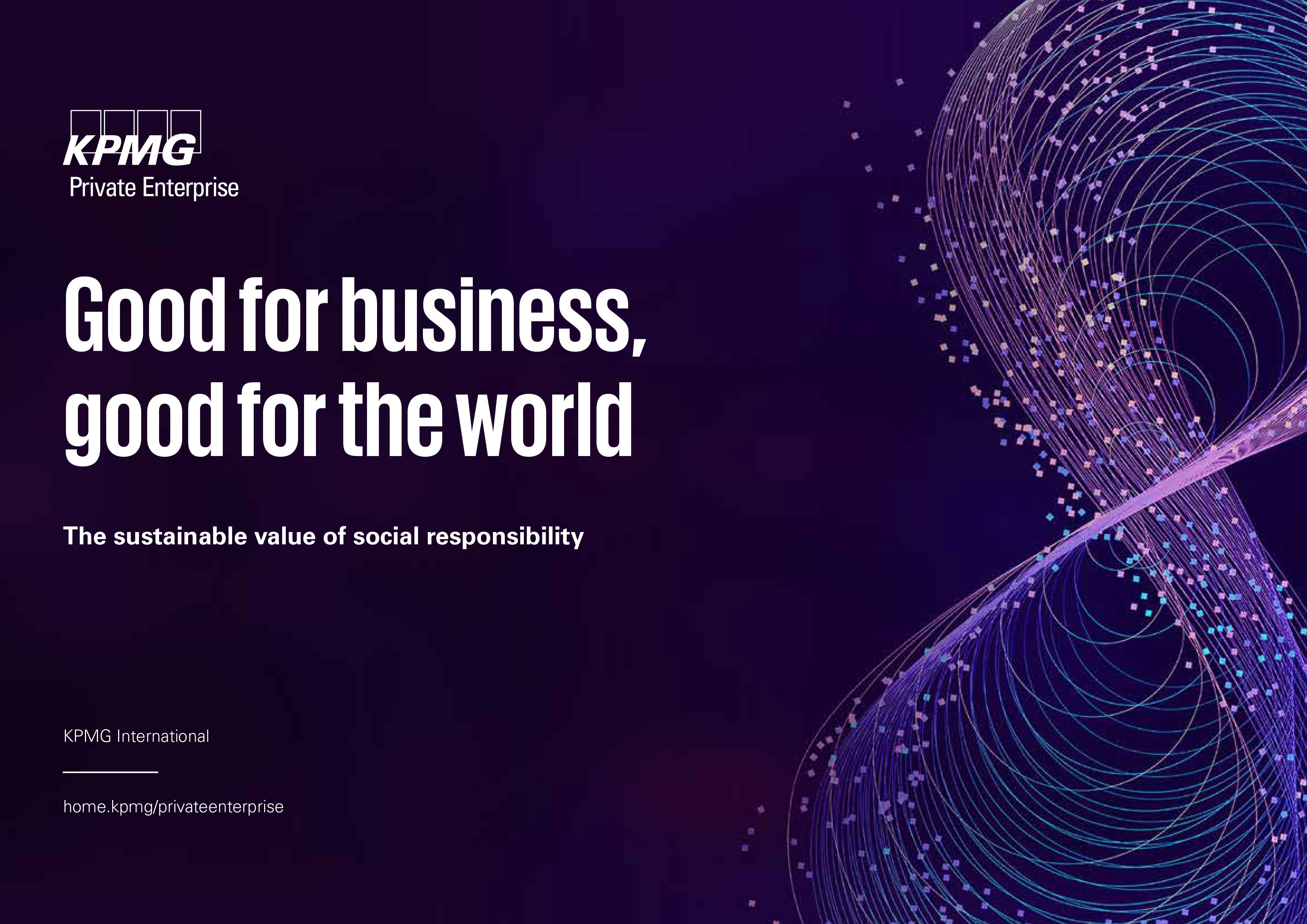 good for business, good for the world report cover