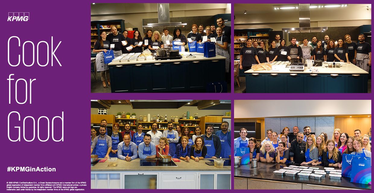 KPMG’s volunteers for Cook for Good
