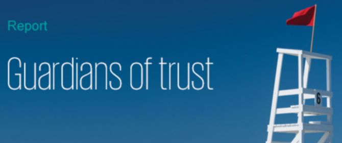 Guardians of trust - text overlay on banner