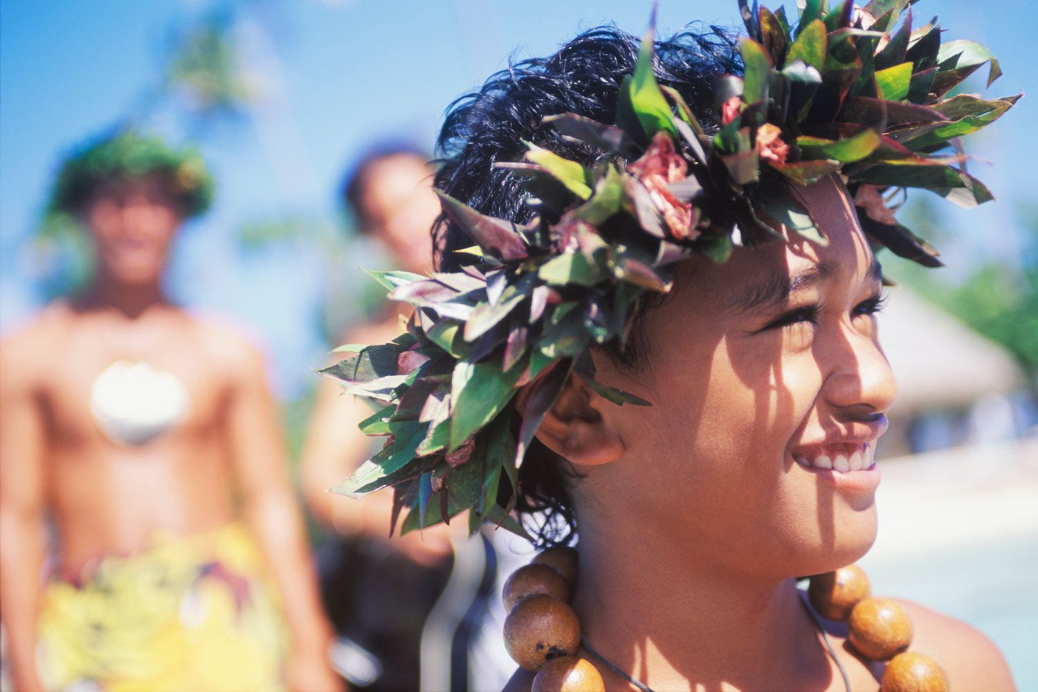 hawaiian girl smiling