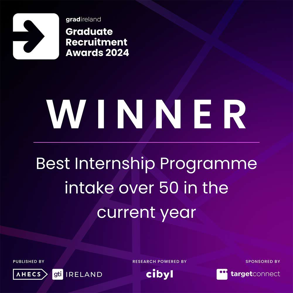 Best Internship Programme intake over 50 in the current year