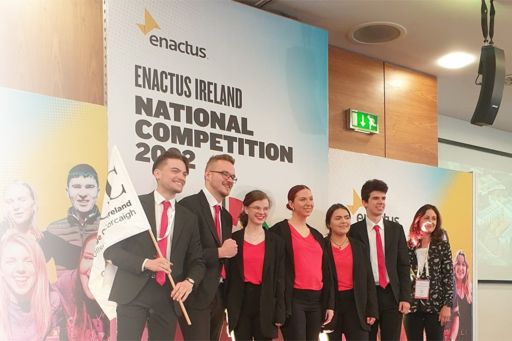 Winning team at the Enactus Ireland competition