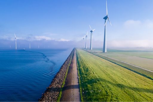 Energy - wind turbines at sea