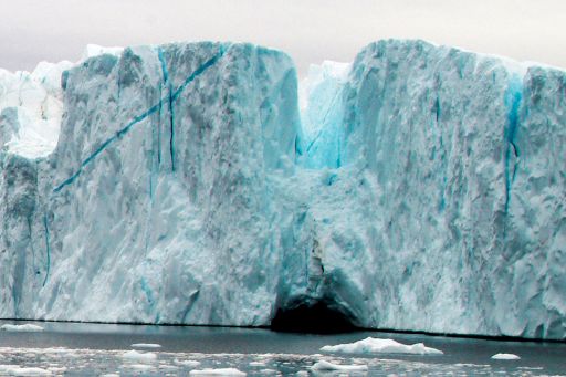 Iceberg and melting ice