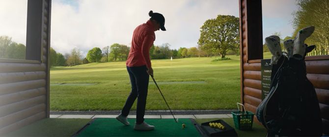 Leona Maguire on golf course