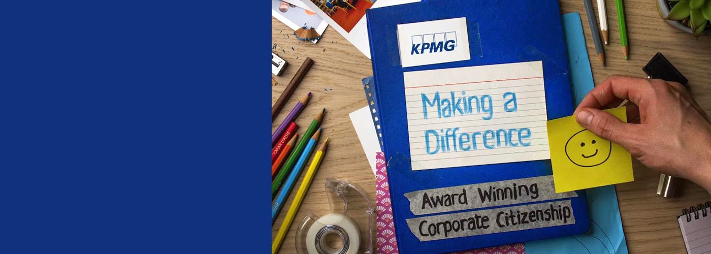 Photo of KPMG's "Making a difference" report