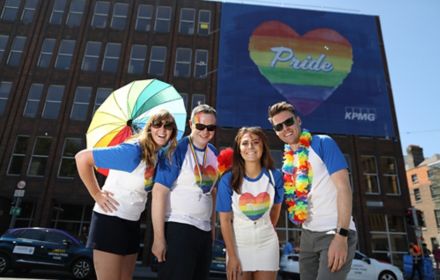 KPMG people at Pride 2019