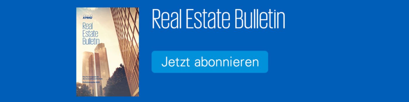 Real Estate Bulletin abonnieren