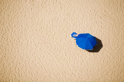 blue parasol
