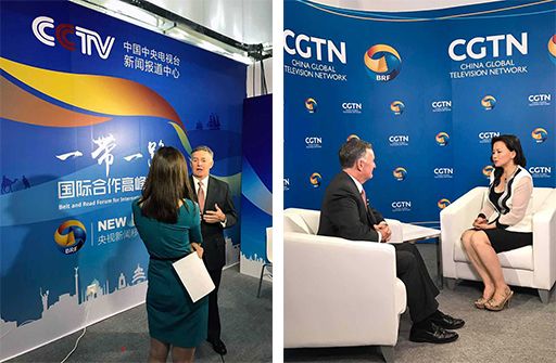 John Veihmeyer, Chairman, KPMG International - Being interviewed for CCTV 2 and CGTN