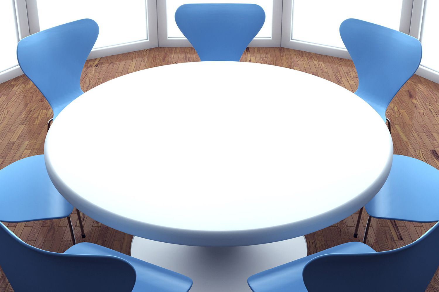テーブルを囲む椅子