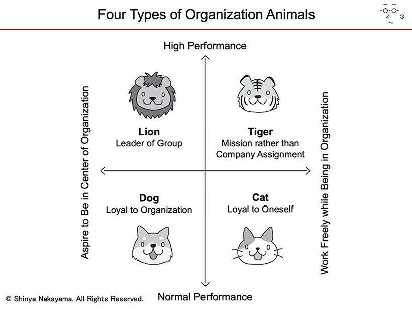 Four Types of Organization Animals