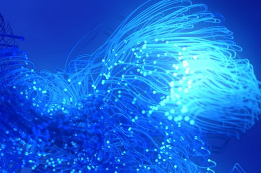 Clarity on Emerging Technologies Blockchain - cobalt blue swirl