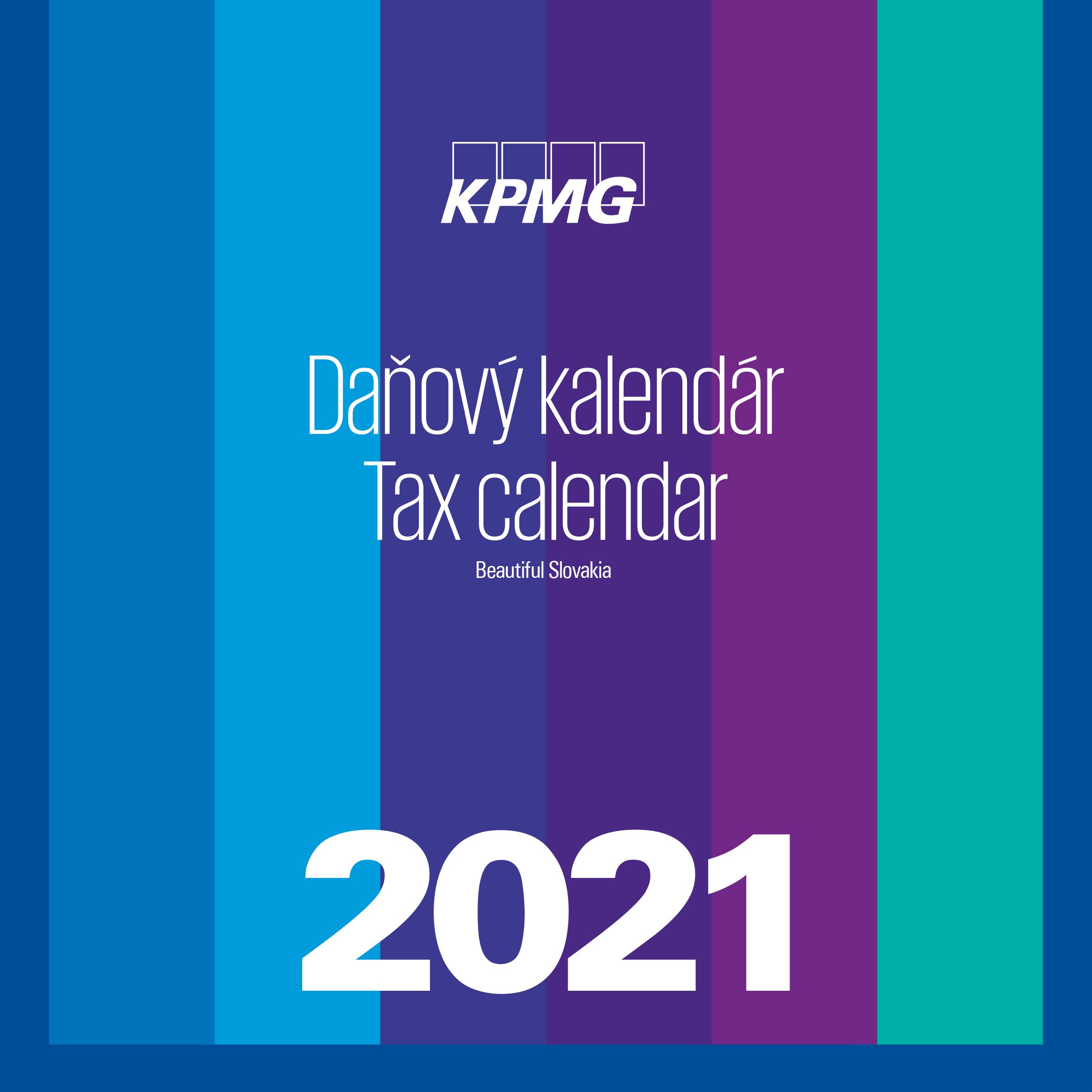 KPMG daňový kalendár