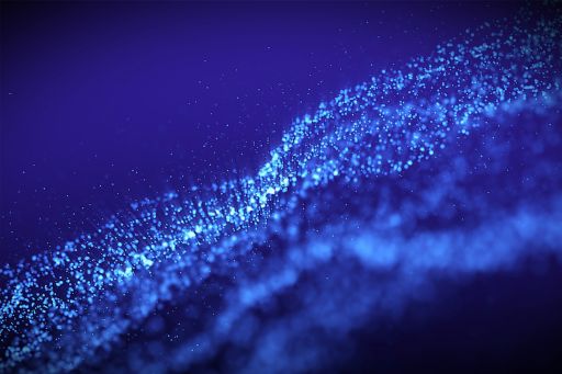 blue sparkle wave