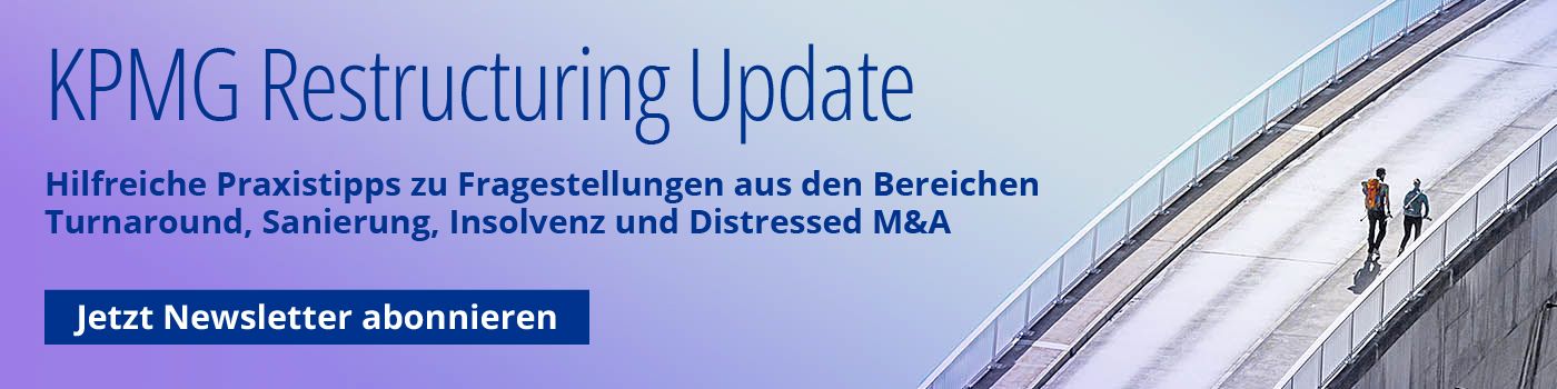 KPMG Restructuring Update Newsletter abonnieren