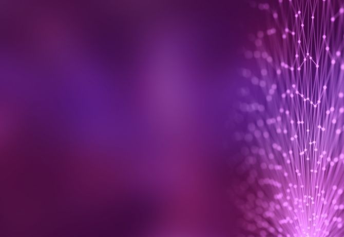 Light purple connecting dots, abstract illustration