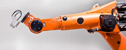 Machine part in orange colour