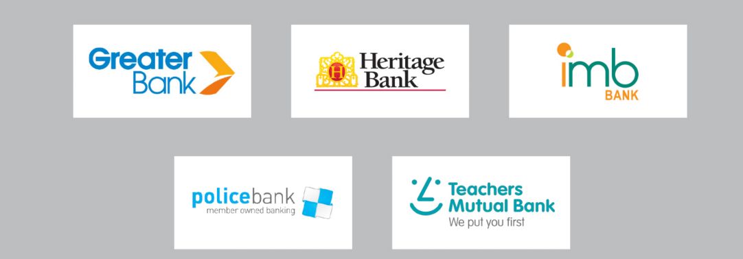 Logos of participating Mutual banks