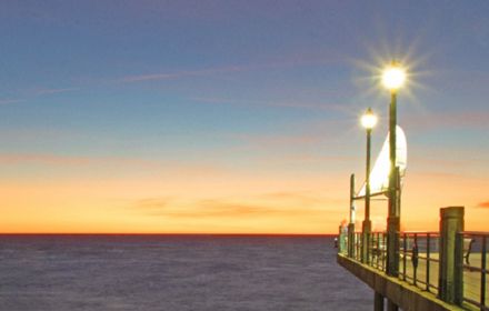 pier at twilight