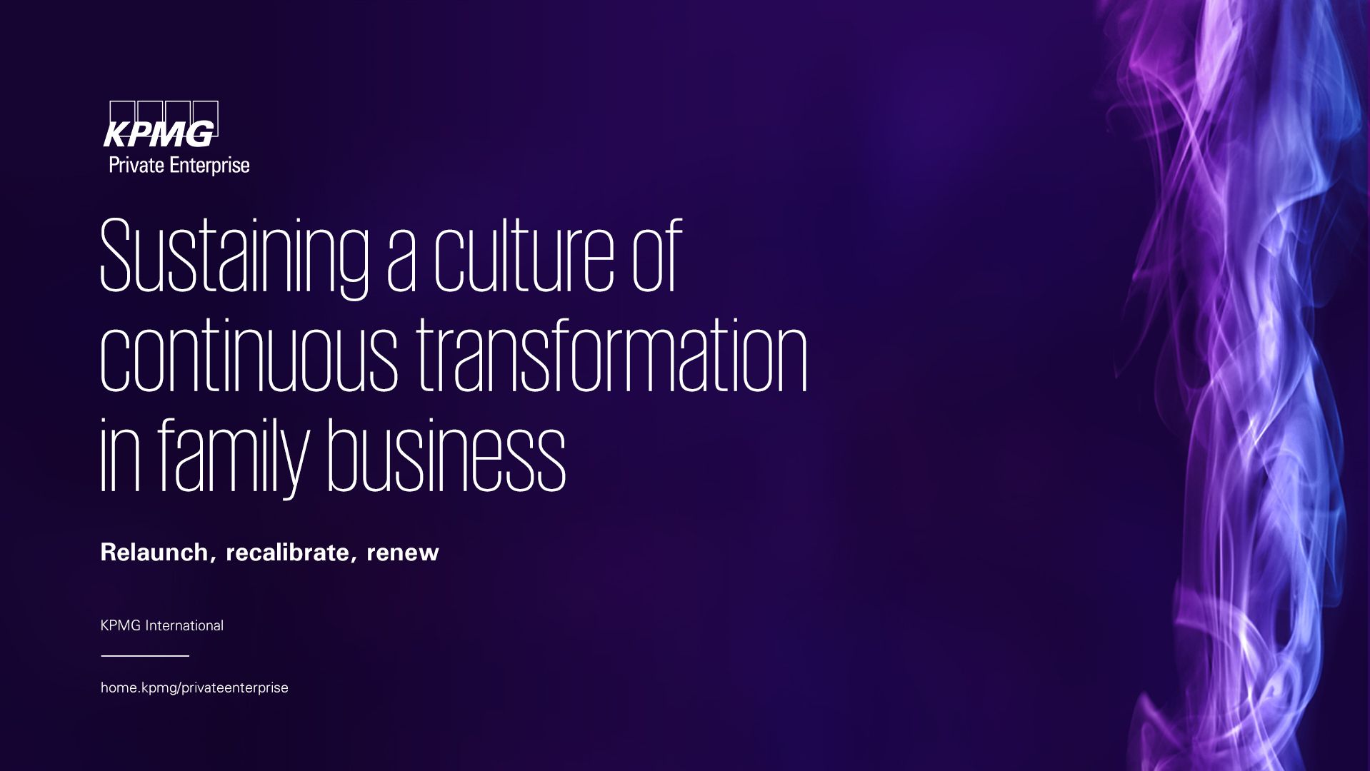 Sustaining a culture of continuous transformation in family business, report cover