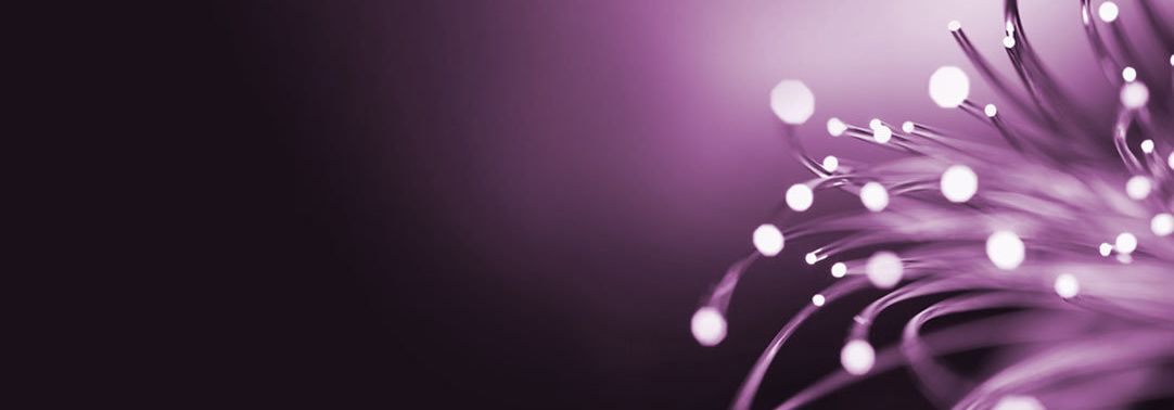 Fiber optics light purple
