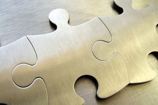 Interconnected puzzle pieces