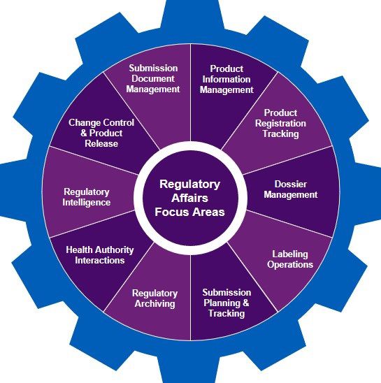 Regulatory Affairs Focus areas