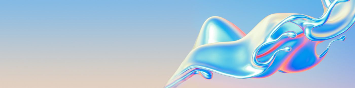 shinny colorful liquid digital texture banner
